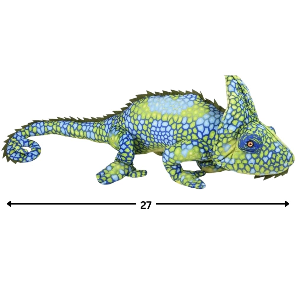 Rhode Island Novelty Ap One Large Green Plush Stuffed Realistic Chameleon - 27'