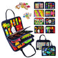 Tenfans Busy Board - Montessori Toys For 1 2 3 4 Year Old - Sensory Toys For Toddlers 1-4 - Gifts For Boys Learning Fine Motor Skills - Educational Activities Travel Toys For Car Airplane