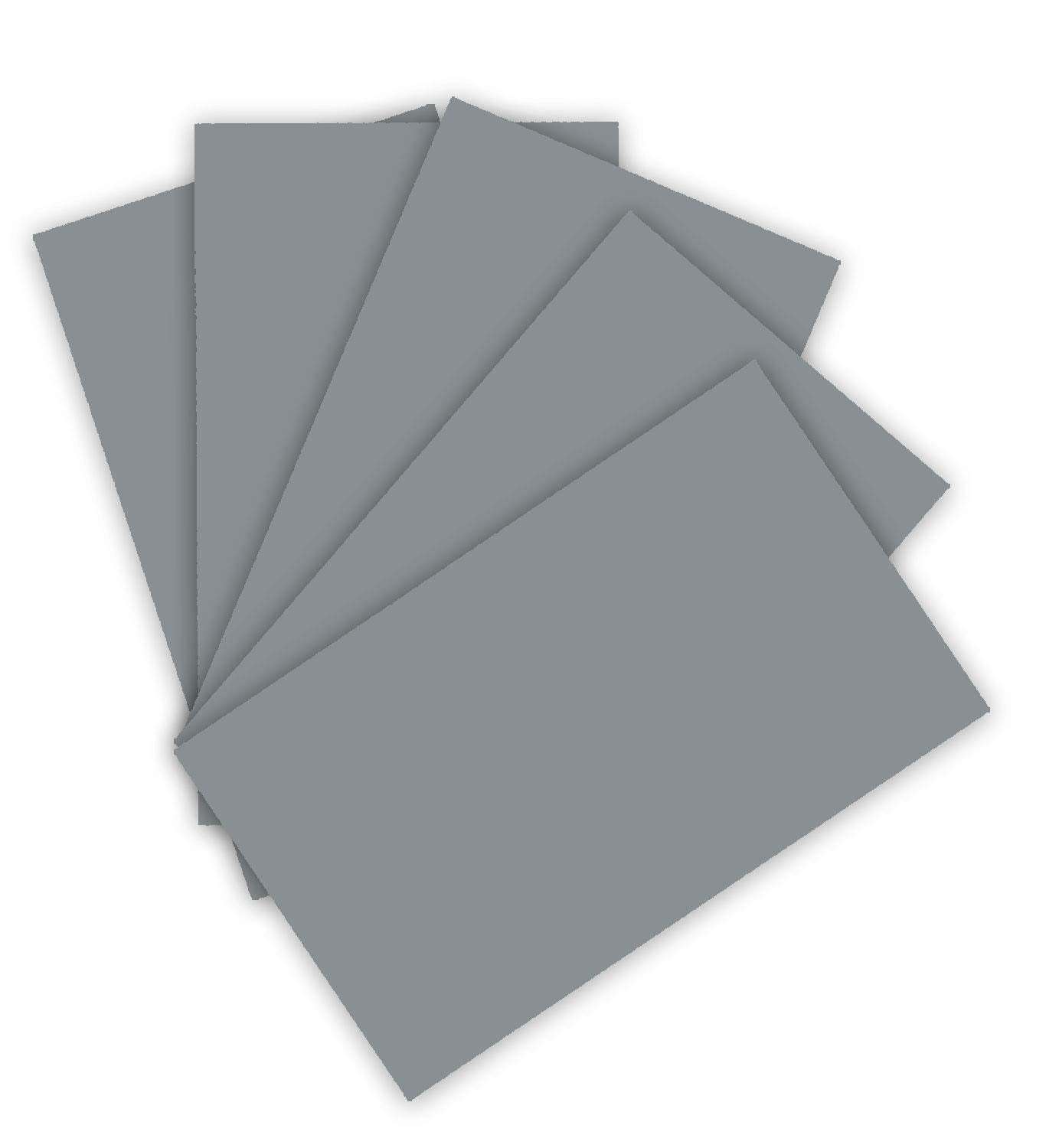 folia 6384 130 g/m, Coloured Drawing Paper in Stone Grey, DIN A3, 50 Sheets, as a Basis for numerous Crafts, Gray