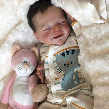 Fa Rich Reborn 18 Inch Cute Boy Realistic Baby Doll Silicone Full Body Birthday Set For Child Birthday Gifts