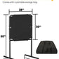Tigerden Baseball Strike Zone Target - Portable Pitching Stand, Metal Frame, 28"x30", Black, Ideal for Outdoor Training