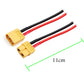 ZHOFONET 5 Pairs XT60 Pigtail,XT60 Male and Female Plug,XT60 Connector Adapter with 10cm 14AWG Silicone Wire for RC Lipo Battery