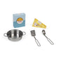 Janod Retro Plume Mint 30    Wooden Kitchen with 5 Accessories and Sound Effects - Ages 3+ - J06608