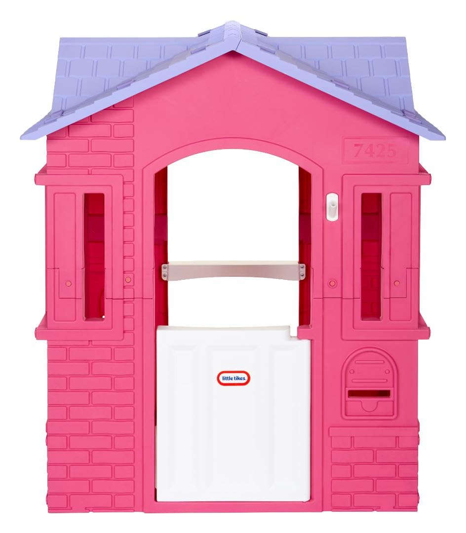 Little Tikes Cape Cottage Playhouse, Large Pink, Indoor/Outdoor, Working Doors/Windows, Model 653612M, for Toddlers 2+ Years