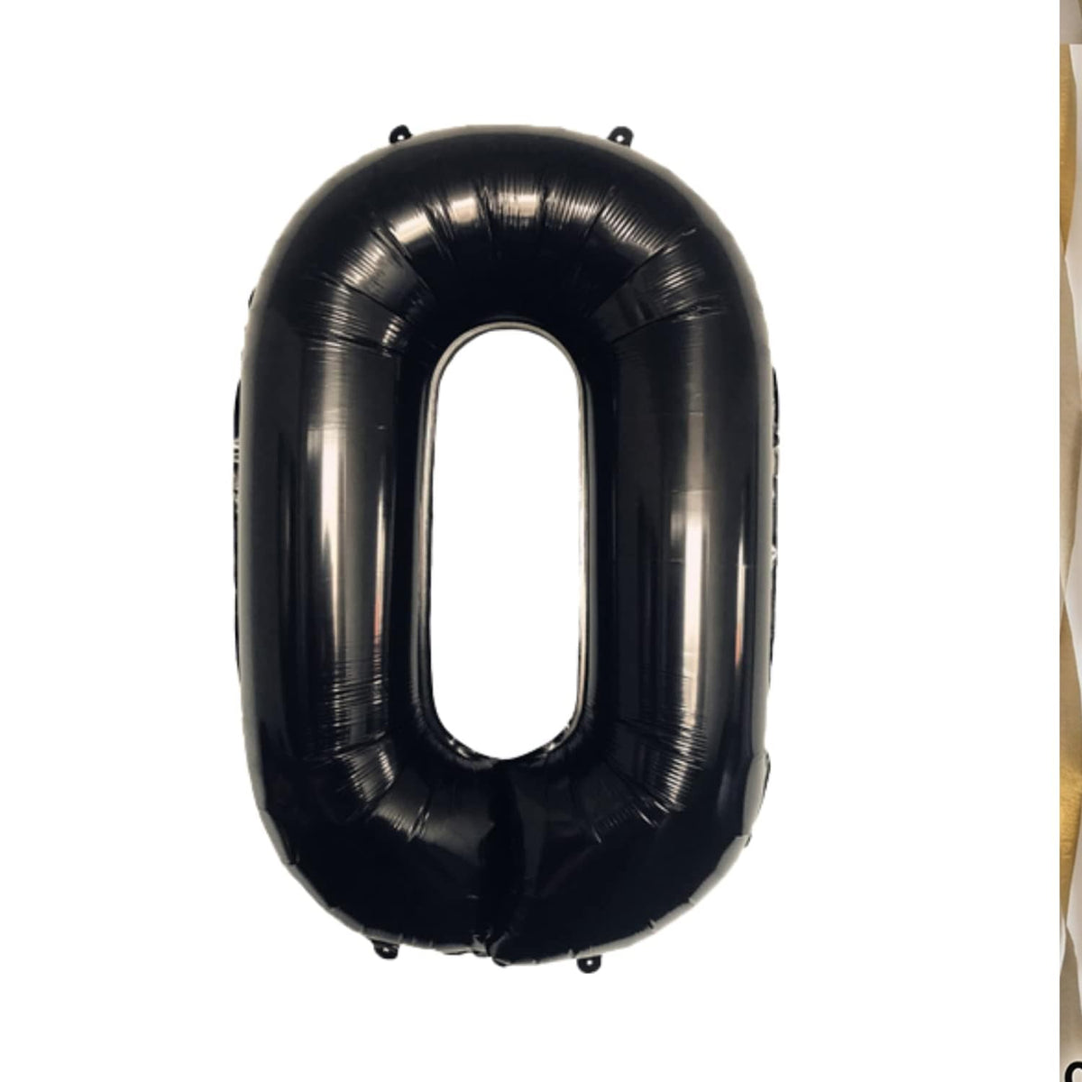 Atpata Funky Black Number Foil Balloons for Numeric Milestone Parties (40 INCH, 0)