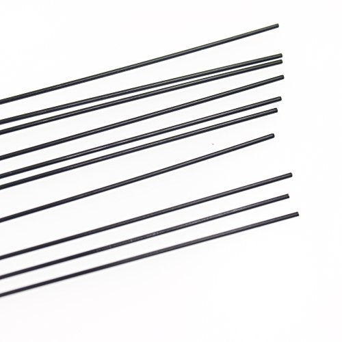 Hobbypark F1.2Mm X L180Mm (7.1 Inch) Steel Z Pull/Push Rods Parts For Rc Airplane Plane Boat Replacement (Pack Of 10)