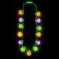 The Dreidel Company Halloween Necklace Light-Up Colorful Necklace, Costume Accessory, Spooky Party Favor, 25' Necklace (Multicolor Pumpkin Necklace, 4-Pack)