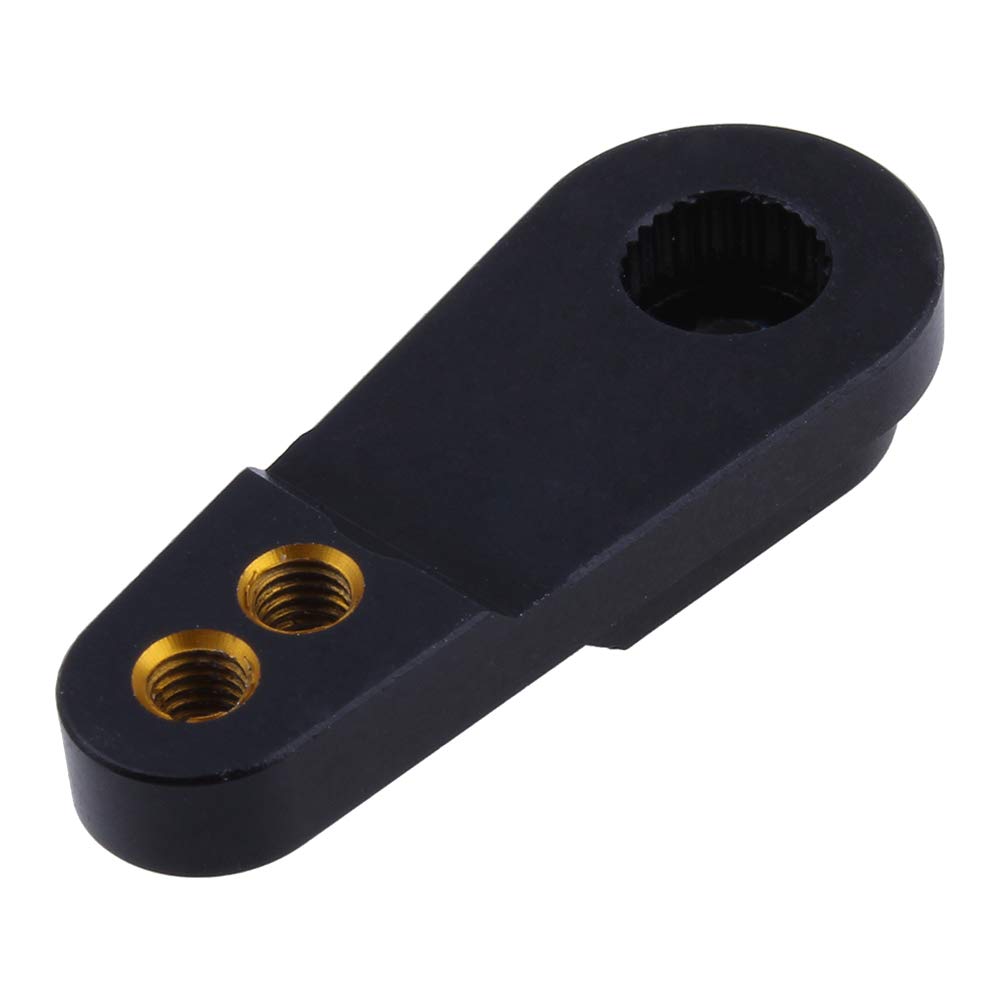 Hobbypark Aluminum Servo Horn 25T Steering Arm for Traxxas TRX4 TRX-4 1/10 Scale RC Crawler Car, Replace 8247X(Gold-Black)