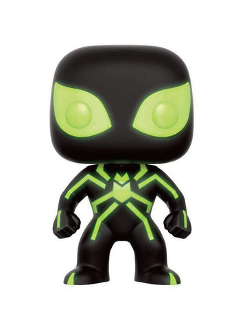 Funko Pop! Marvel #195 Spider-Man Stealth Suit Glow in The Dark - Hot Topic Exclusive, Multicolor, Vinyl