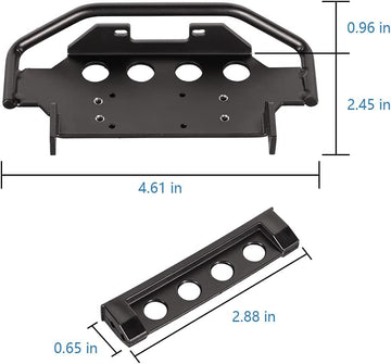 WEISHUJI RC Front Lower Bumper, Metal Front Lower Bumper, Metal Front Under Bumper for RC Crawler Car TRAXXAS TRX6 G63 TRX4 G500