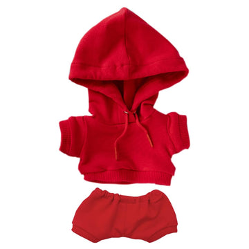 niannyyhouse 10cm Plush Doll Clothes Elastic Solid Sportswear Suits Hoodie Pants Soft Stuffed Plush Toy Dress Up Accessories (re