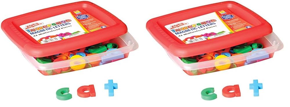 Educational Insights Multicolored Lowercase Alphamagnets, Set Of 42 Magnetic Letters, Alphabet Toy, Boys & Girls Ages 3+ (Pack O