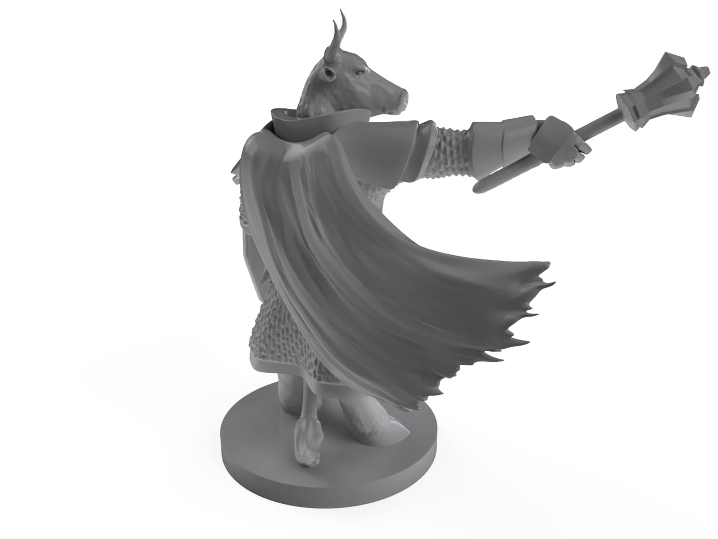 Minotaur Male Cleric Tabletop Dnd Gaming Miniature