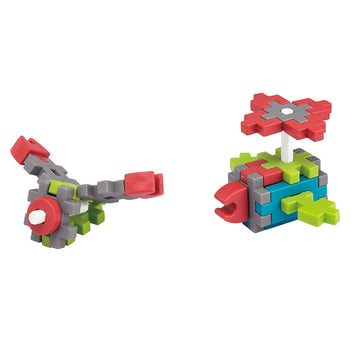 Edxeducation Fun Blocks Activity Set - Building Toys For Kids - 83 Pieces - 19 Shapes - Kids Building Toy - 16 Activity Cards