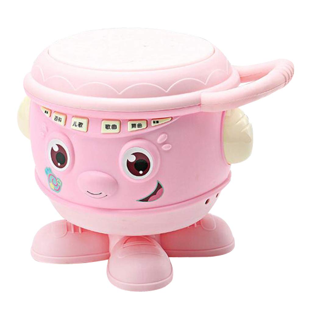 Ujeavette Clap Drum Magic Music Drum For Children Toddler Intelligence Learning Pink 2
