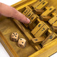 Professor Puzzle Wooden Shut The Box Game for 2 Players - Blue - Traditional Family Board Game - Model WGW5303