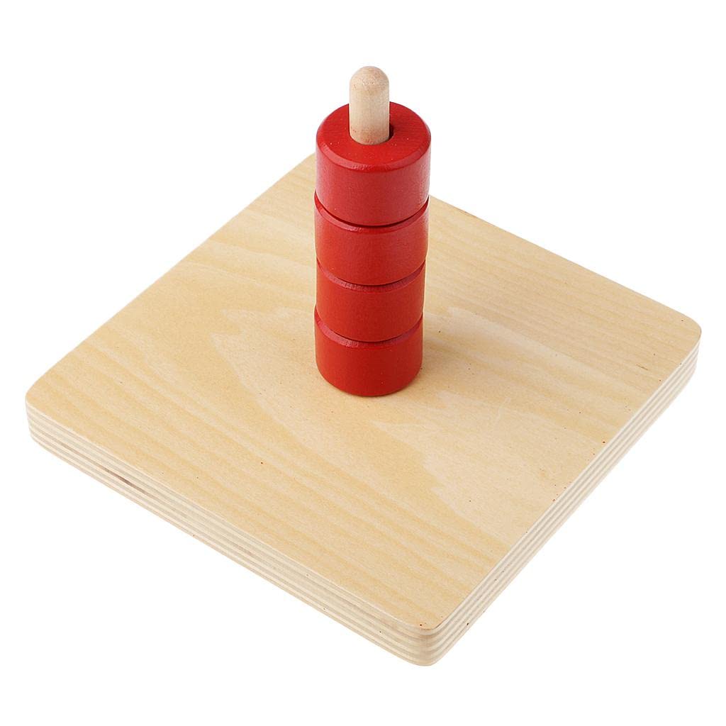 Jazzy Pearls Montessori Kids Toy Baby Wooden Cylindrical Vertical Dial Early Learning Toy|Toys & Hobbies | Educational | Other E
