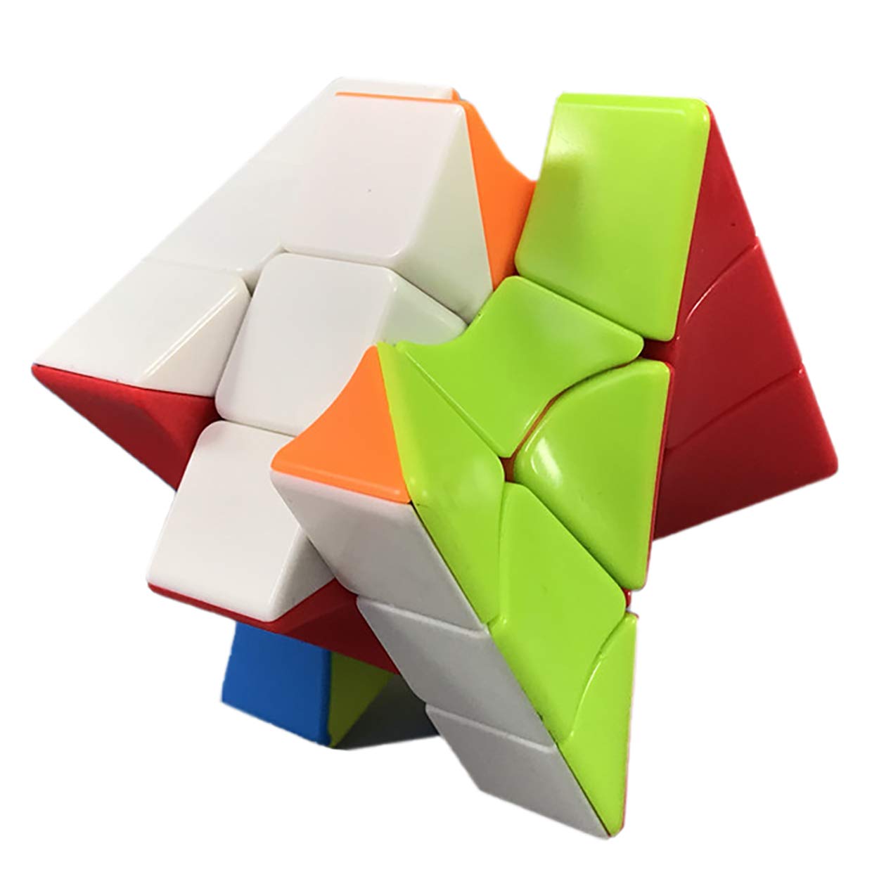 YunTeng Cube Twist 3x3 Speed Cube - Multicolor Stickerless Plastic Magic Puzzle Toy