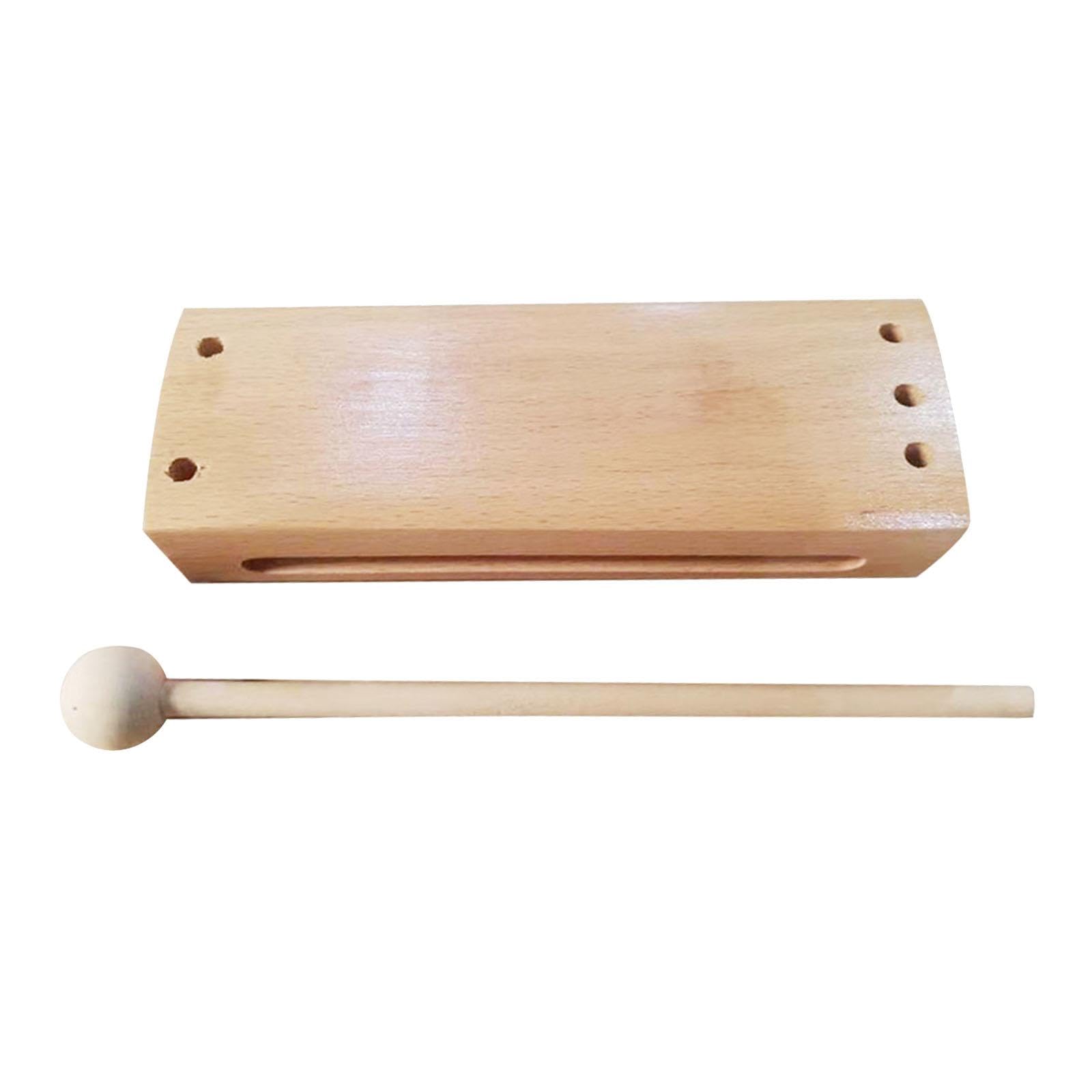 Calandis Musical Instrument Durable Square Block Instrument Toy Wood Rhythm Block | Shakers & Small Percussion | Hand Percussion