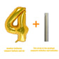 32 Inch Gold Number 4 Balloons Foil Ballon Digital Birthday Party Decoration Supplies (Gold Number 4 Balloon)