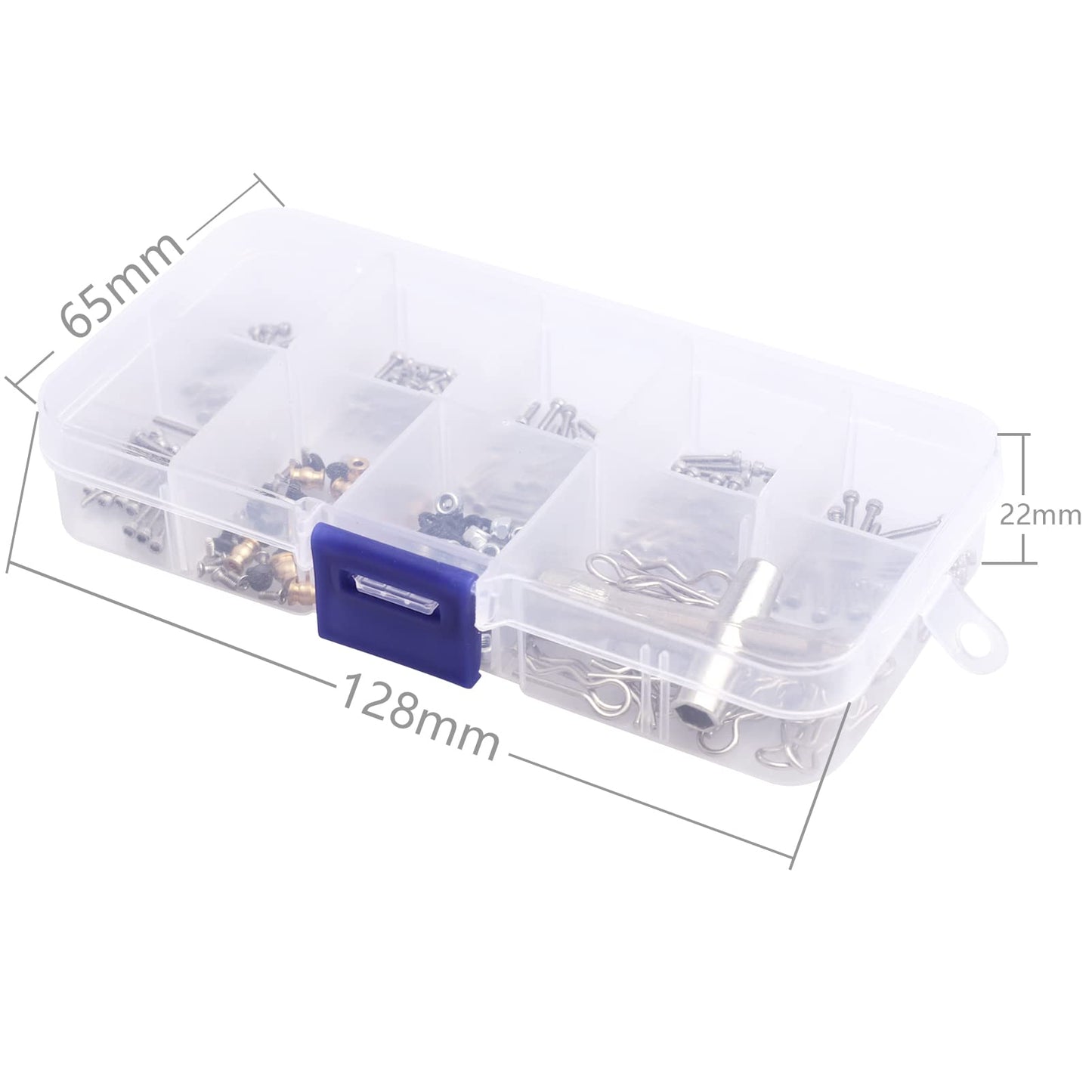 272Pcs Rc Screw Kit M1.4 Screws Hardware Fasteners Repair Tools For Axial Scx24 1/24 Scale Rc Crawler Accessories