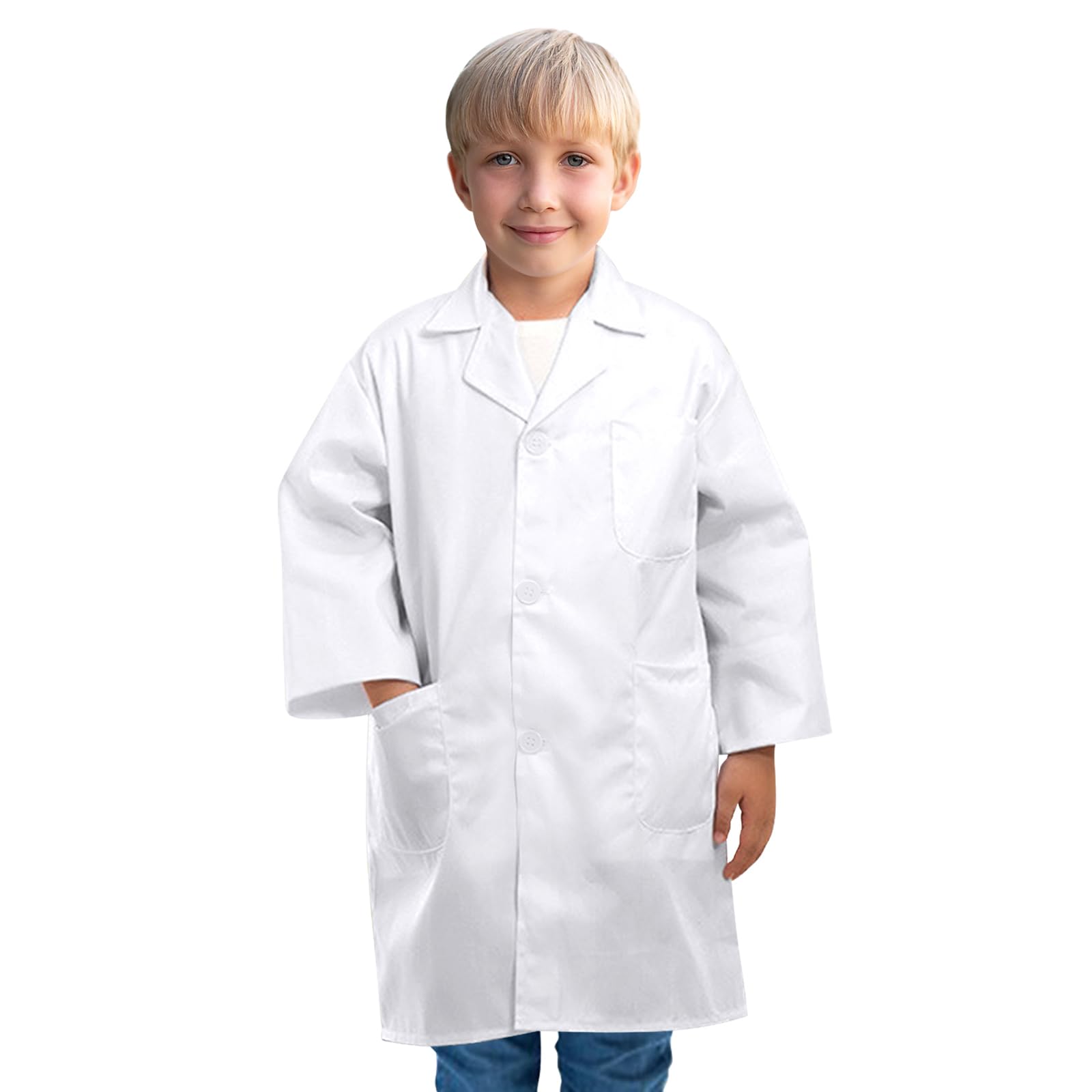 Erdogly Kids Lab Coat, Doctor Costume For Kids, Toddler Doctor Coat Scientist Dress Up, Halloween & Career Day Costume For Boys