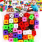 Little Crafts Cubic Blocks, Interlocking, Creative and Learning Educational Toy Set for Kids of + 3 Years  in a Transparent Bag