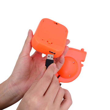 Arokibui USB Mini Inflatable Costume Fan - Portable Blower for Dinosaur Costumes - Orange - Durable ABS Material