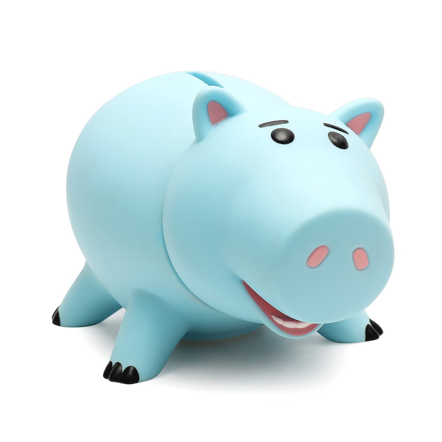 Hamm Piggy Bank, Cute Plastic Coin Bank For Boys And Girls, Unbreakable Pig Money Bank For Kids Gift (Blue)
