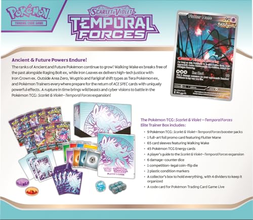 Pokemon TCG: SV5 Temporal Forces advanced Trainer Box - Walking Wake