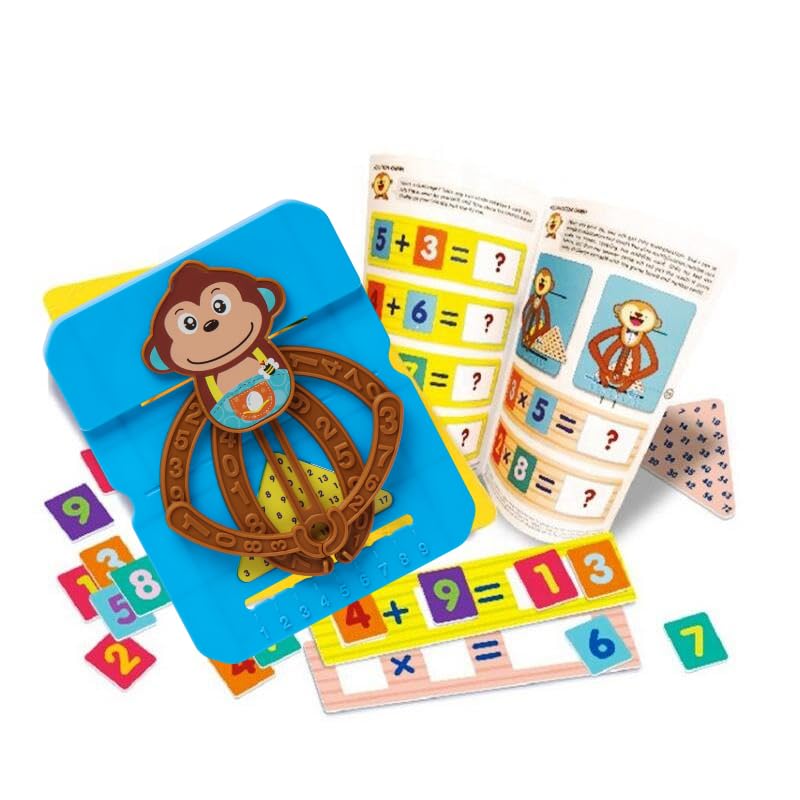 Bestie toys Maths Monkey Calculator Children Educational Toy Learning Educational Kids Manipulative Toys Monkey Math Memory Game