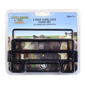 Little Buster Toys 5 Piece Gate Set - Metal, One Size, Black