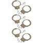 The Dreidel Company Steel Metal Play Handcuffs Pretend Police Hero Cops Halloween Dress Up, Birthday Party Gatherings, Party Favors, 10.5' Inch (3-Pack)