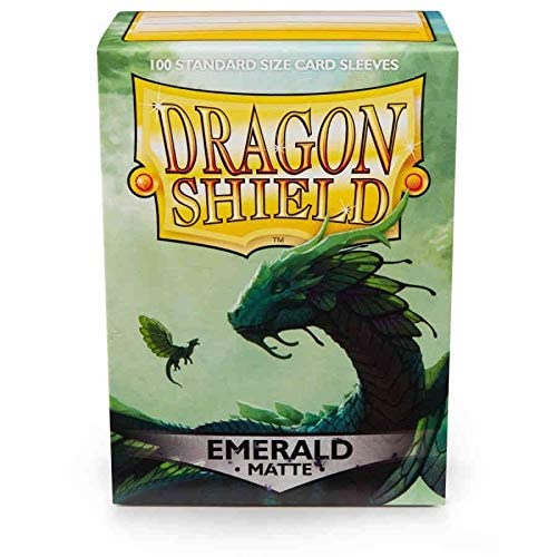 5 Packs Dragon Shield Matte Emerald Standard Size 100 Ct Card Sleeves Value Bundle!