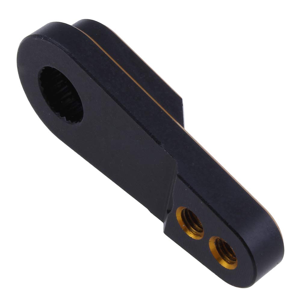 Hobbypark Aluminum Servo Horn 25T Steering Arm for Traxxas TRX4 TRX-4 1/10 Scale RC Crawler Car, Replace 8247X(Gold-Black)