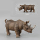 Blapnk 3 Pcs African Jungle Rhinoceros Model Figure Toy, Realistic Rhinos Figurines Collection Playset Preschool Science Educati