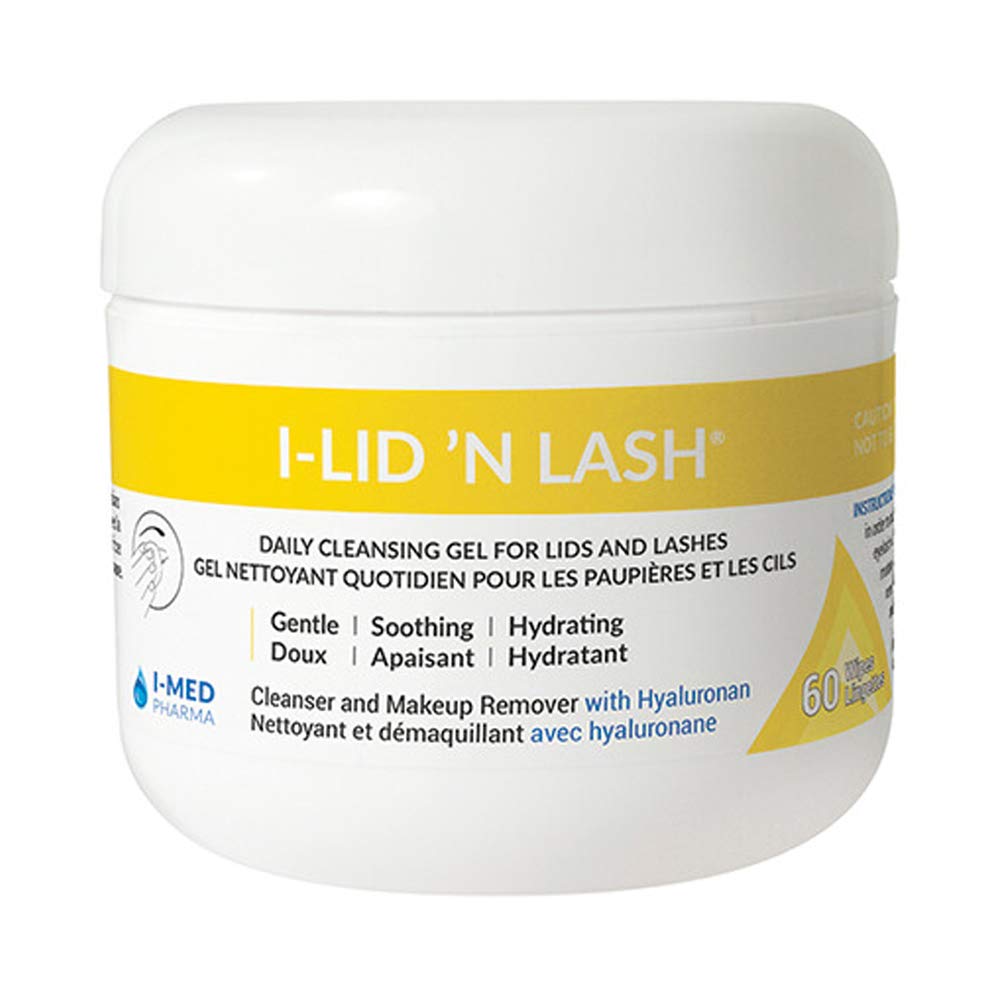 I-Med Pharma I-Lid N Lash | Daily Cleansing Gel for Lids and Lashes (60 Wipes) (I-Lid N Lash)-New