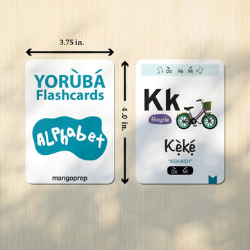 Yoruba Language Colorful Flashcards, Beginners, Kids And Adults,Learn To Speak, Alphabet, Numbers, Greetings, Family, Body Parts