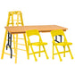 Ultimate Ladder, Table & Chairs Yellow Playset For Wrestling Action Figures