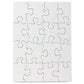 24 Blank Jigsaw Puzzles - 4 X 5.5 Inch, 16 Pieces Each - Hygloss Dyi Party Invites, Perfect For Decorating, Kids' Activities, Ar