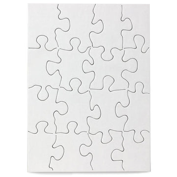 24 Blank Jigsaw Puzzles - 4 X 5.5 Inch, 16 Pieces Each - Hygloss Dyi Party Invites, Perfect For Decorating, Kids' Activities, Ar