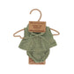 Miniland Clothes For Dolls 8 1/4'' Knitted Outfit Dress & Headband - Eco, Made In Spain, Quality, Role Play, Educational