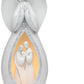 Appletree Design Medium Size Angel With Nativity Scene, Lighted, Includes Cord And Light Bulb, 8-Inch Tall