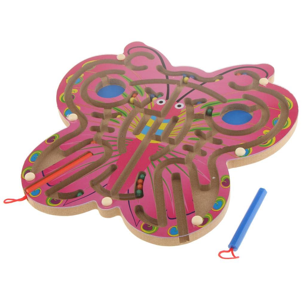Bnf Magnetic Pen Maze Labyrinth Puzzles Board Game Educational Toys Butterfly Baby | Toys for Baby | Developmental Baby Toys
