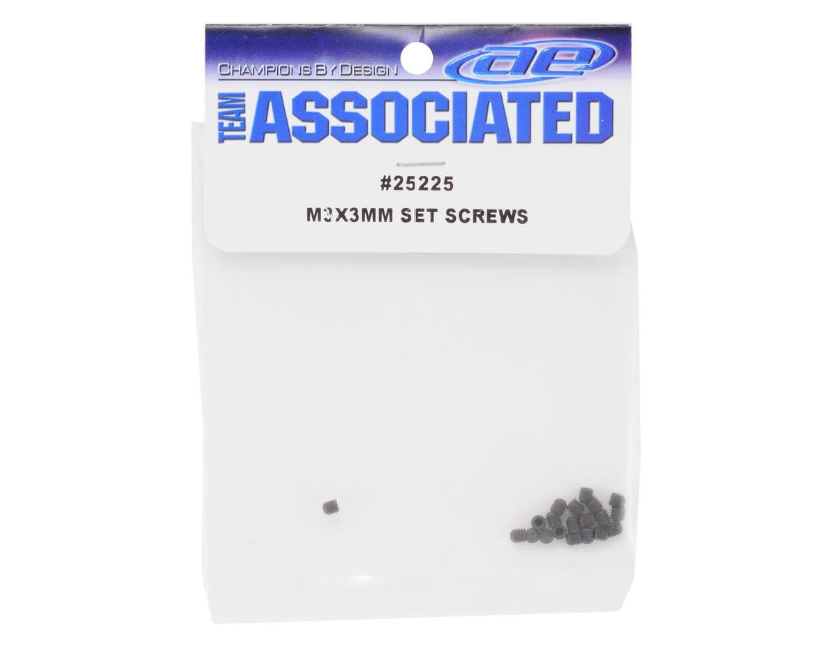 Team Associated 25225 M3 x 3mm Set Screws