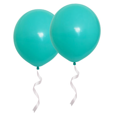 Oupking 24 Inch Giant Round Balloons Teal Blue 10 Packs Latex Balloons For Photo Shoot Wedding Baby Shower Birthday Party Decora