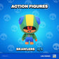 P.M.I. Brawl Stars 4.5'' Leon With Lollipop Action Figure - Officially Licensed, Articulated, Gift For Gamers