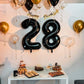 18 Balloon Number, Black Number 18Th Birthday Balloons 40 Inch, 18 Years Old Black Birthday Decorations For Boys Girls, 18Th Ann