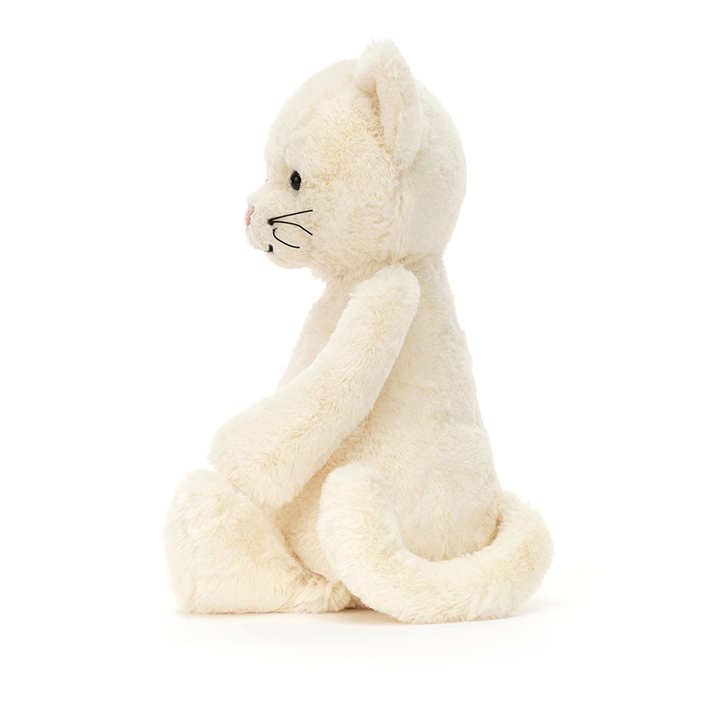 Jellycat Bashful Cream Kitten Stuffed Animal, Medium 12 Inches | Cats & Kittens Plush Toy | Classic Children'S Gift