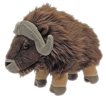 Wild Republic Musk Ox Plush Toy, 12 Inches, Cuddlekins, Polyester Stuffed Animal, Model 19359, Perfect Gift for Kids